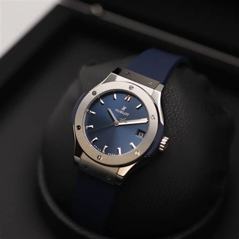 hublot 33mm classic fusion titanium|pre owned hublot classic fusion.